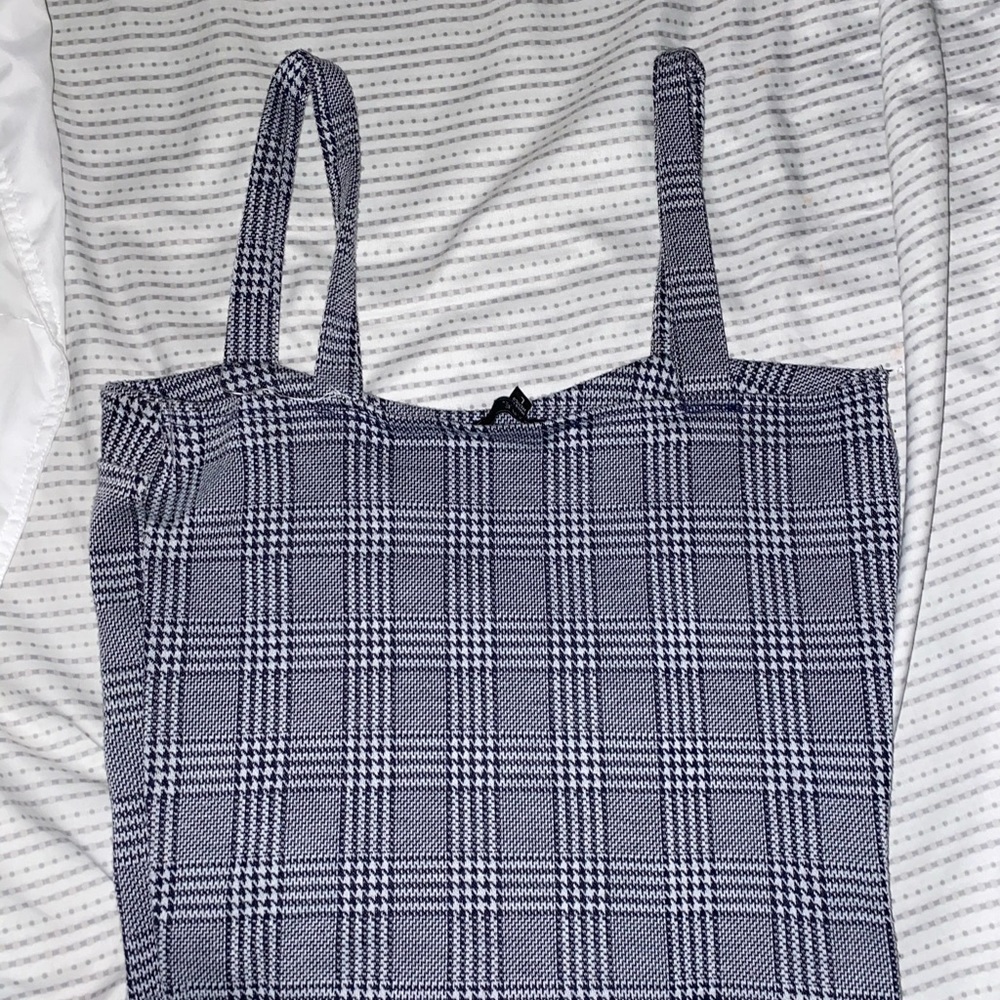 Plaid crop top